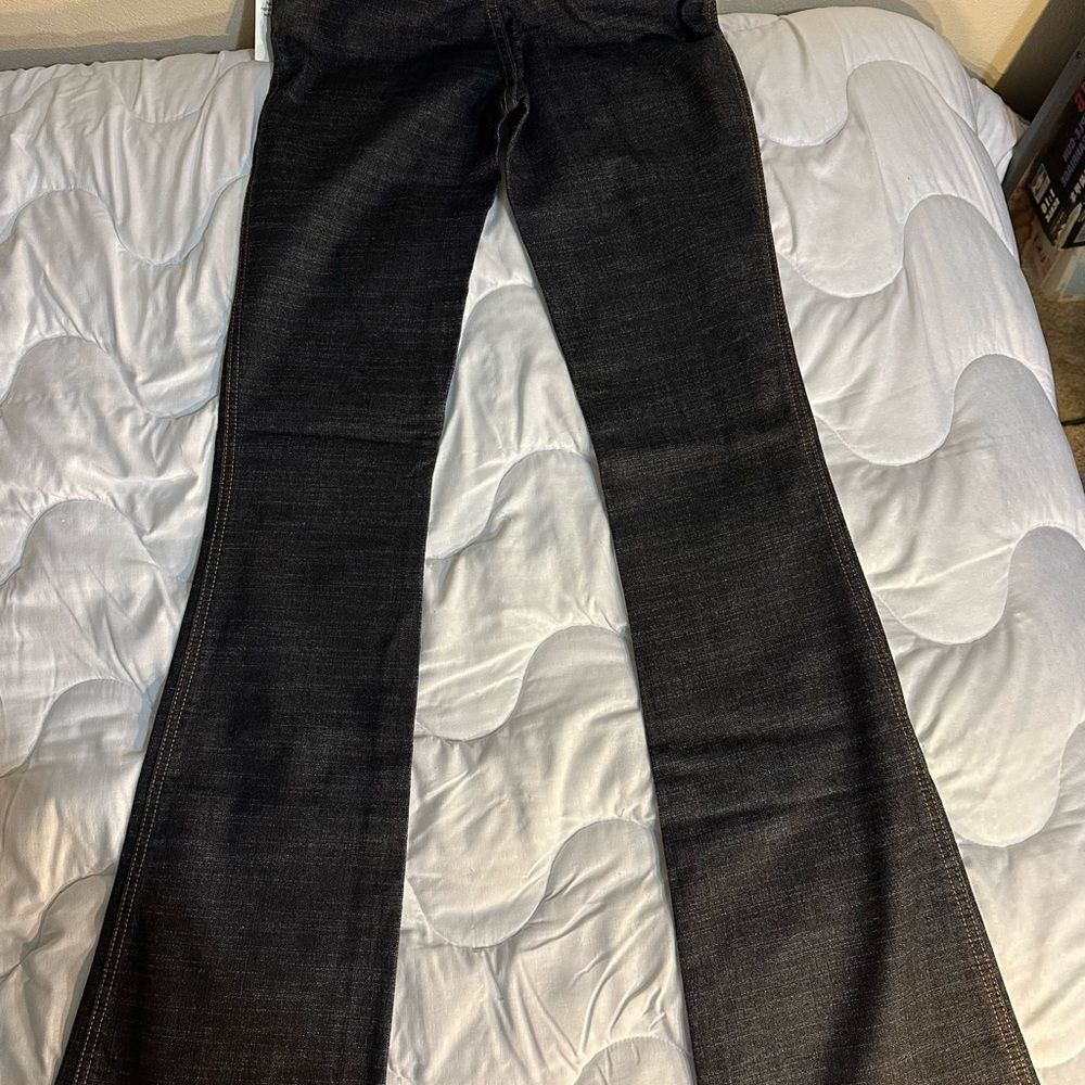 Frankie B Black Jeans Size 2, Inseam: 34 inches Bootcut - Picture 2 of 13